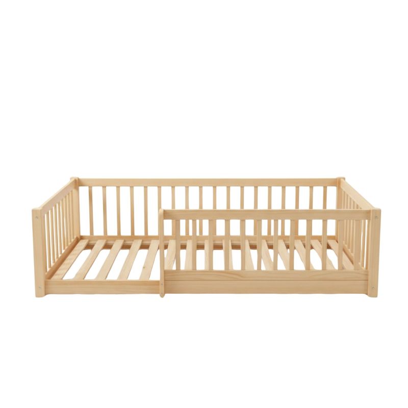 Cama Montessori evolutiva madeira pinho Bella 90x190cm