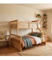 Bunk bed triple wood pine Nick 135x190/90x190cm