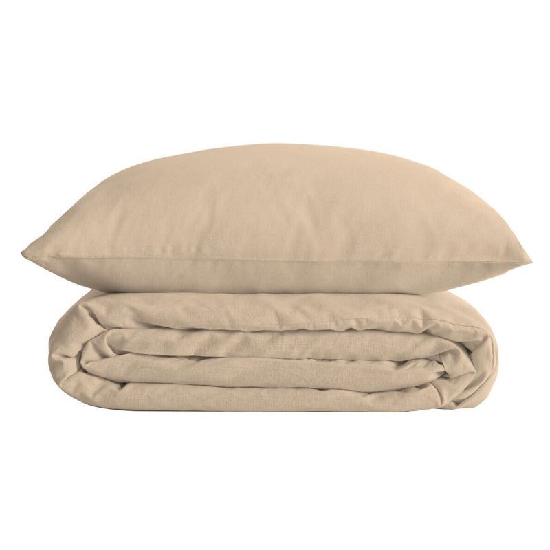 Funda nórdica algodón beige Baley 150x190cm