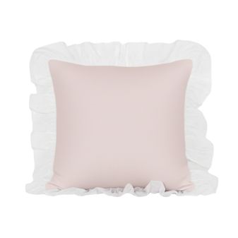 Capa almofada algodão rosa Dolce 40x40cm