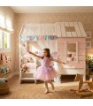 Cama infantil Montessori casita Iris 90x200cm