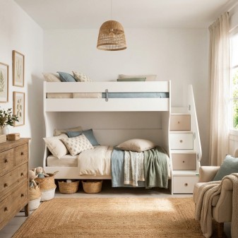 Beliche para crianças com gavetas Gia 90x190/90x190cm