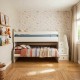 Letto midi con scrivania e letto bianco Gia 90x200/90x190cm