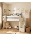 Letto midi bianco Gia 90x200cm