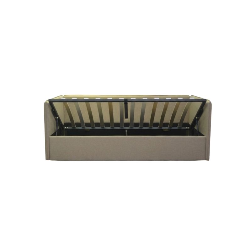 Cama tapizada con almacenamiento Merlín 90x190cm