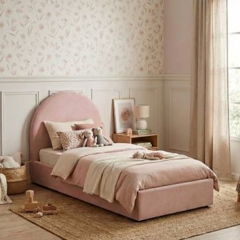 Cama tapizada con almacenamiento Mim 90x190cm