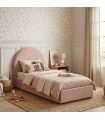 Cama tapizada con almacenamiento Violeta 90x190cm