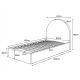 Cama tapizada con almacenamiento Mim 90x190cm