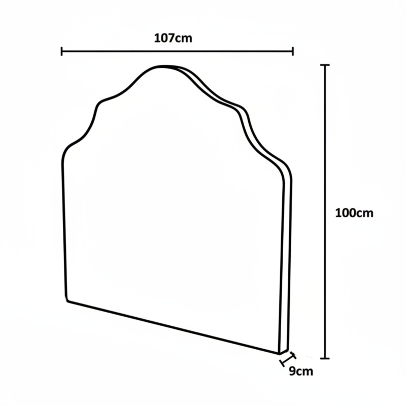 Cabezal tapizado Pelinore 90/105cm