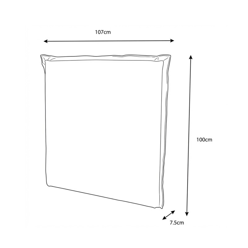 Cabezal tapizado Arqui 90/105cm