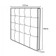 Cabezal tapizado beige Ardi 90/105cm