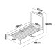 Cama tapizada con almacenamiento beige Kay 90x190cm