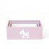 Set 3 cajas de madera decorativas rosas Decoración Infantil Cajas y cestos DISTRIMOBEL Muemue - Muebles