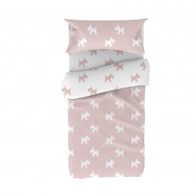 Juego de funda nórdica infantil perrito  textil Fundas nórdicas  Color: pastel rosa; Tipo de producto: edredón; Tematica: puppy;