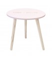 Pink side table44xø45cm
