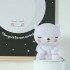 OURS EN PELUCHE BLANC LED  DECORATION  The package fits in the