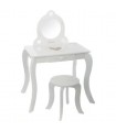 Princess dressing table and stool Dress: 91x71,5x50,5cm Stool: 33x28øcm