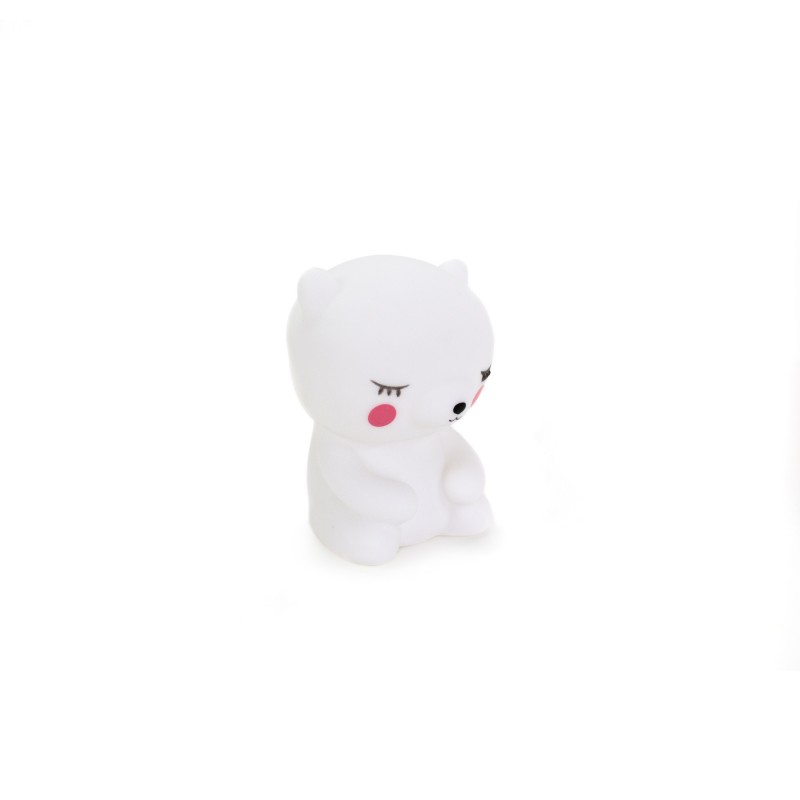 OURS EN PELUCHE BLANC LED DECORATION The package fits in the