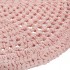 Crochet tapete rosa ø90cm