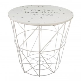 Geometric chic table basse panier 30øx30cm