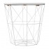 Geometric chic basket coffee table 30øx30cm