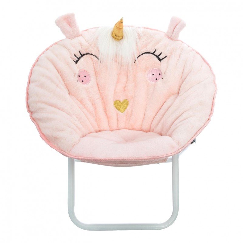 Cadeira de criança cor-de-rosa