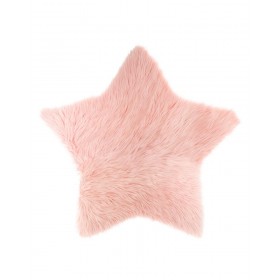 Carpet pink shaggy Star 95x90cm