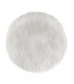 Polar alfombra blanca peluche. ø90cm