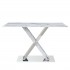 Tisch aus Glas Weiß Houston 78x140x90cm