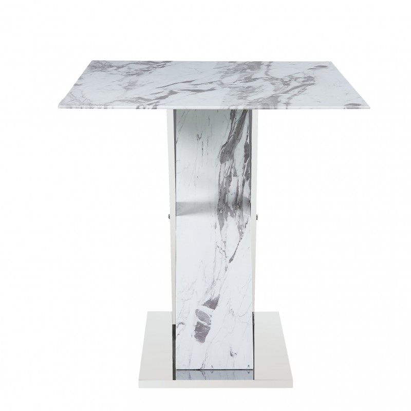 Tavolo in vetro bianco Houston 78x140x90cm