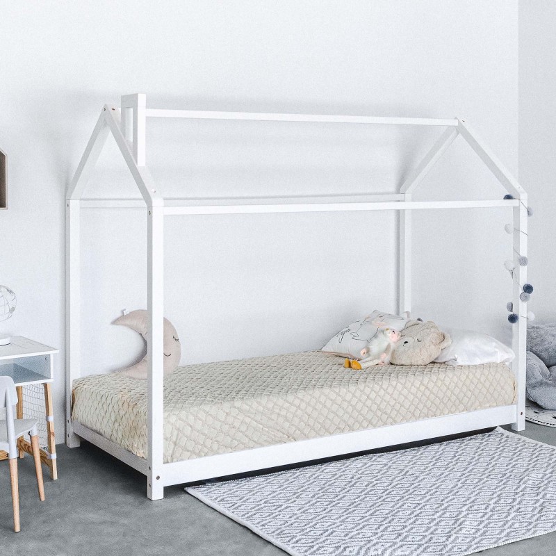 Children bed with chimney Montessori 90x190cm