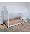 Copito para cama casita Montessori blanco