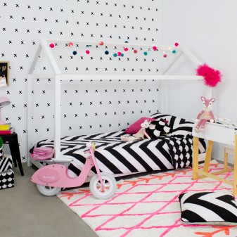 Copripiumino set 3 pezzi + cuscino regalo cotone bianco Wendy 90x190cm