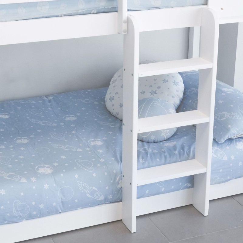 Bettbezug set 3 Teile pack von 2 + Kissen Geschenk Baumwolle 90x190cm