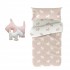 Dog duvet cover and cushion set. Bed 90x190cm