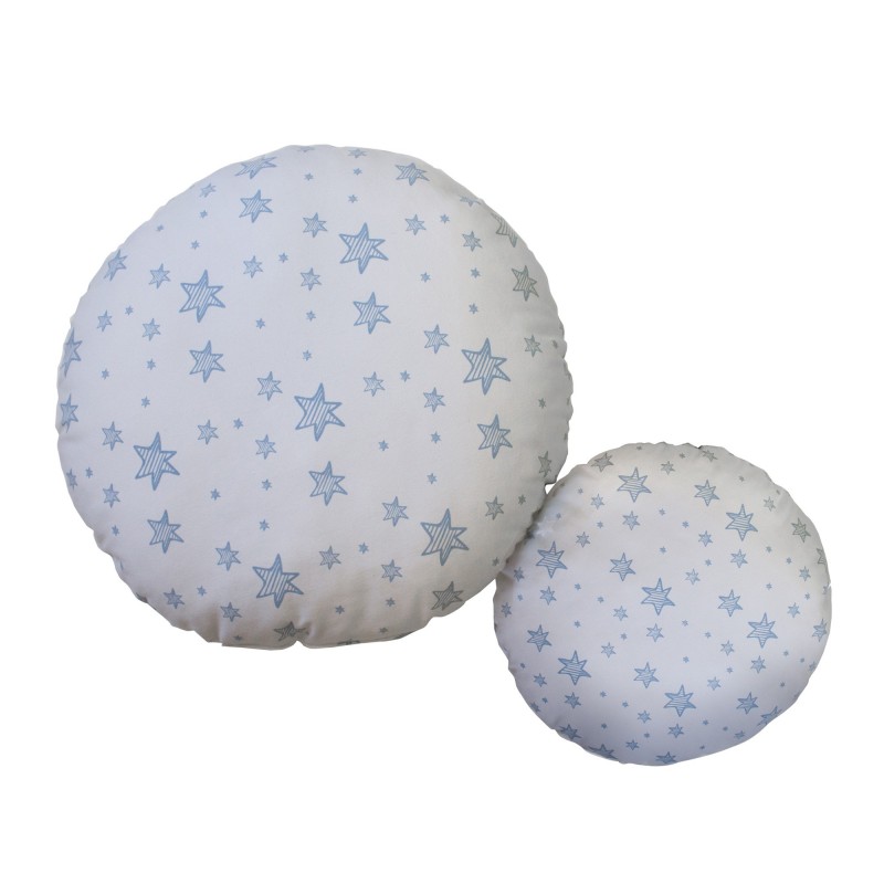 Capa nórdica set 3 peças + almofada regalo algodão azul Space 90x190cm