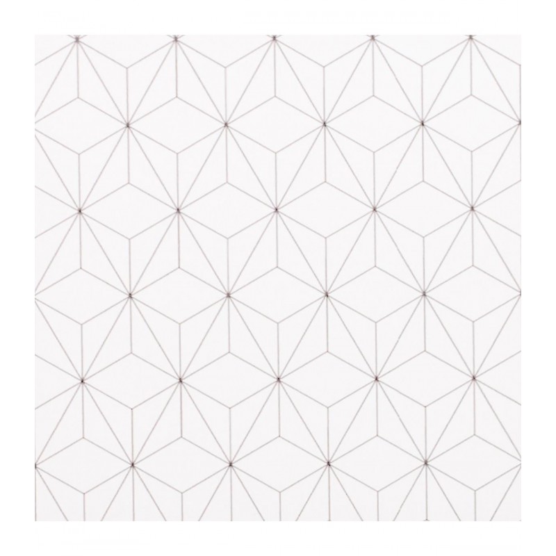 Geometric table de chevet 2 tiroir 53x40x30cm