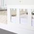 Sawyer Montessori cottage bed with railing 90x190cm White