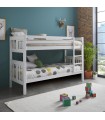 White children's bunk bed Aventura 90x190cm