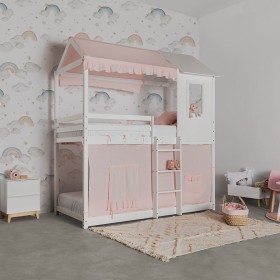 Set tessile per il letto a castello Montessori rosa