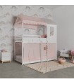 Set tessile per il letto a castello Montessori rosa