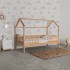 Lit d'enfant Montessori cabane avec barres de lit Sawyer 90x190cm
