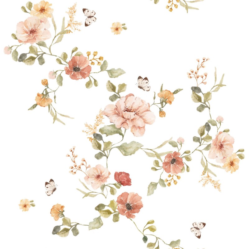 Floral Vintage papel de parede  280x50cm