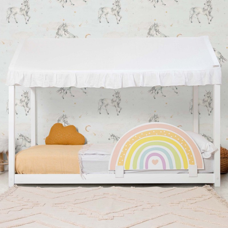 barandilla de cama arcoiris 